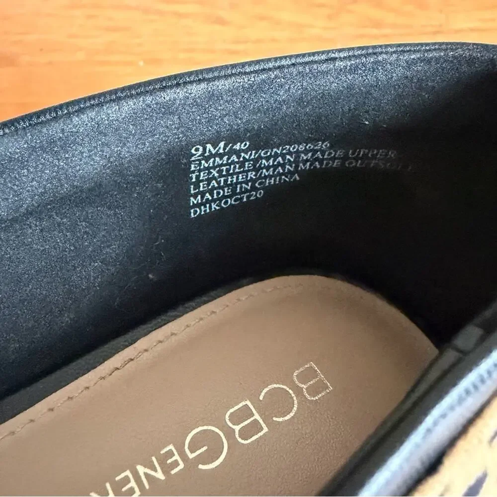 BCBGeneration | D’orsay Ballet Flats Shoes Leopard Animal Print Pointed Toe SZ 9 - Picture 7 of 7